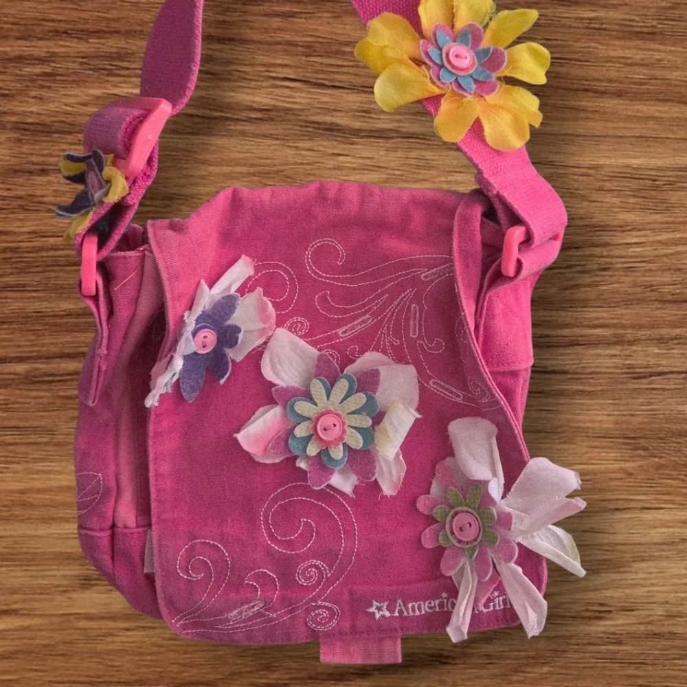 American Girl Pink Floral Kids Bag